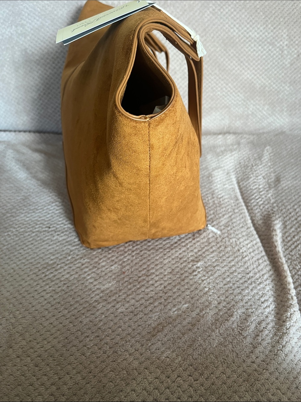 Universal Thread Suede Tote in Camel - Picture 3 of 8